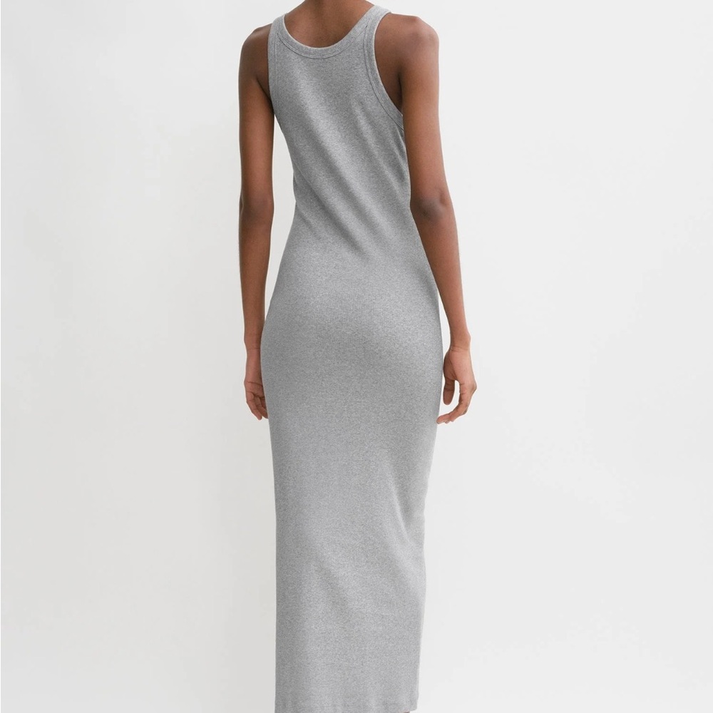 Toteme Gray Sleeveless Halter Maxi Dress